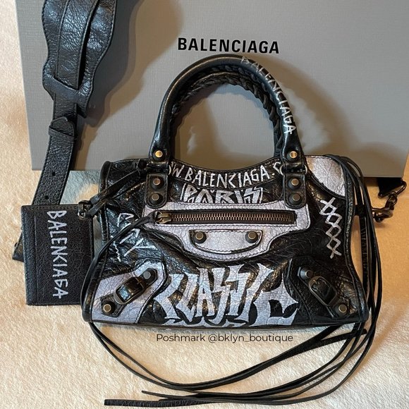 BALENCIAGA classic mini CITY GRAFFITI Balenciaga classic city